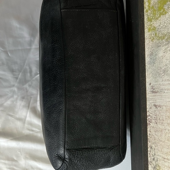 Coach Tribeca Black Leather Chain-Handle Tote - Picture 11 of 15